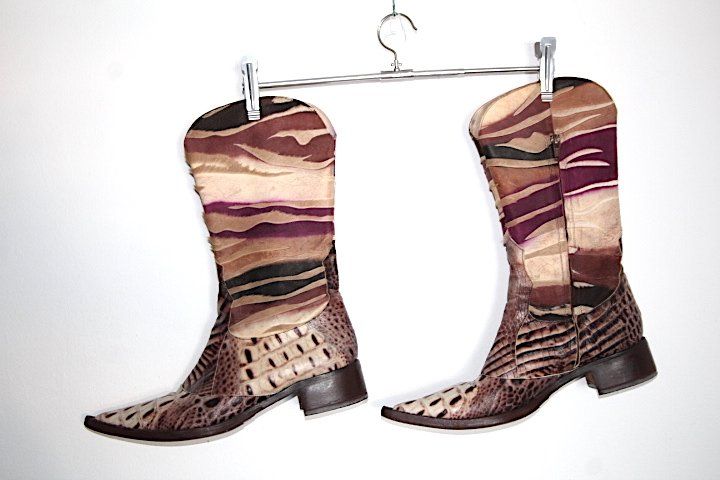 Vibram Scarpe da donna: Gut erhaltene Vibram® Patchwork Cowboy / Stiefel Gr. 40 – Usato da Locarno venduto da madame-tus-sauds 6