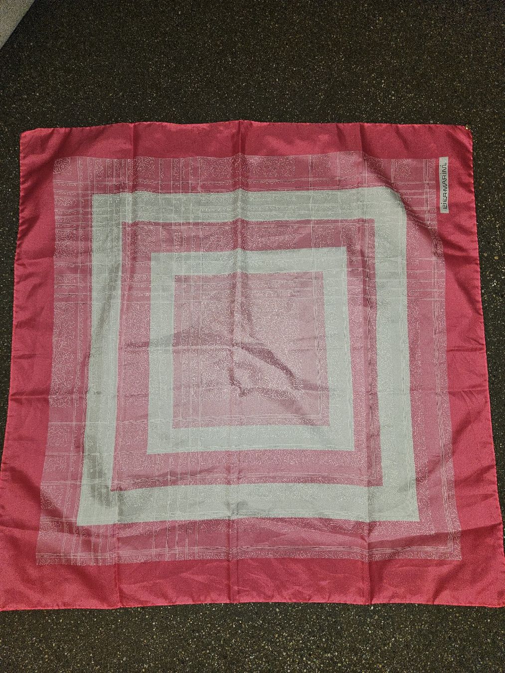 Foulard & Sciarpe: Pier Marini tuch pink weiss kariert  – Nuovo (secondo la descrizione) da Anwil venduto da tamoos 1
