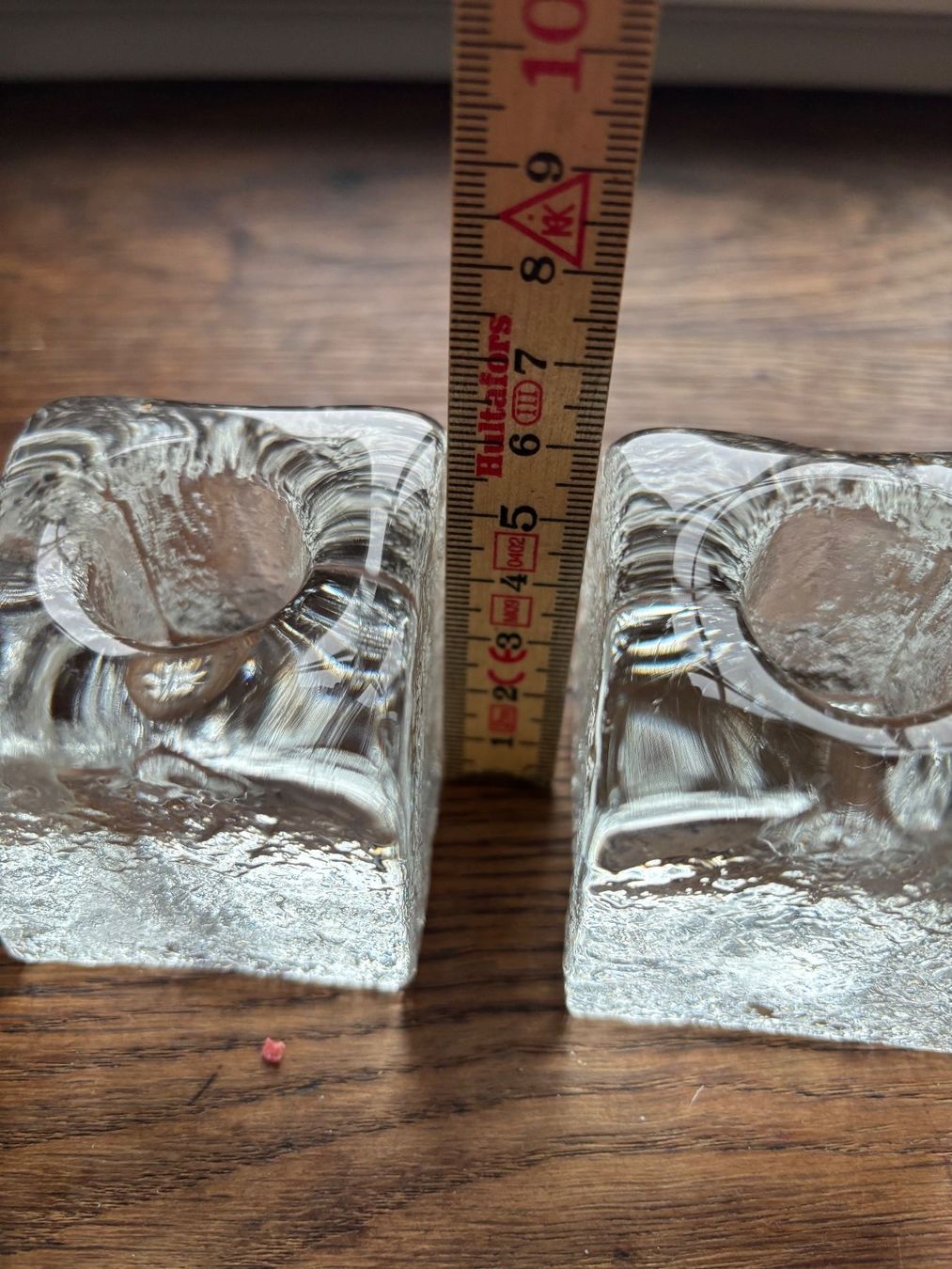 Portacandele: Vintage Eisglas Ice Cube Kerzenständer 2er Set, – Usato da Horgen venduto da uge_pd5p 3