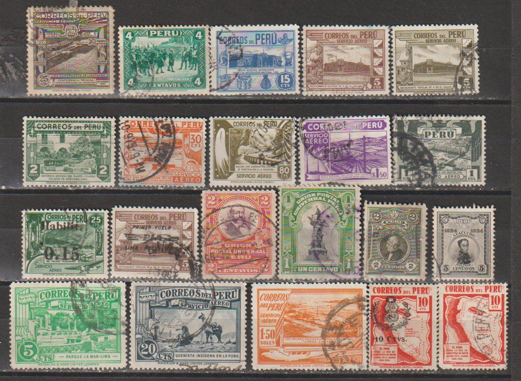 Alle Briefmarken: Pérou variés bon état – Gebraucht aus Crans-Montana von kira56 1