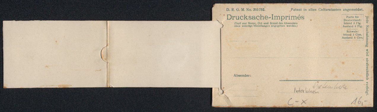 Cartes postales: Leporello-AK Interlaken, Dampfschifflän – D'occasion à Berlin par bartko-reher 1