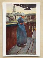 Kunstkarte Giovanni Segantini: Auf der Laube 1892