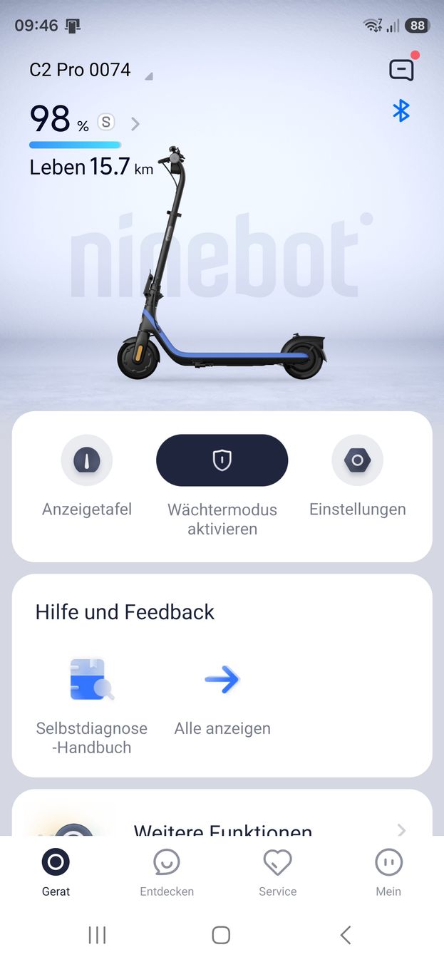 Scooter: Segway Ninebot C2 Pro Elektroroller Scooter  – Nuovo (secondo la descrizione) da Maisprach venduto da matzmatz 7