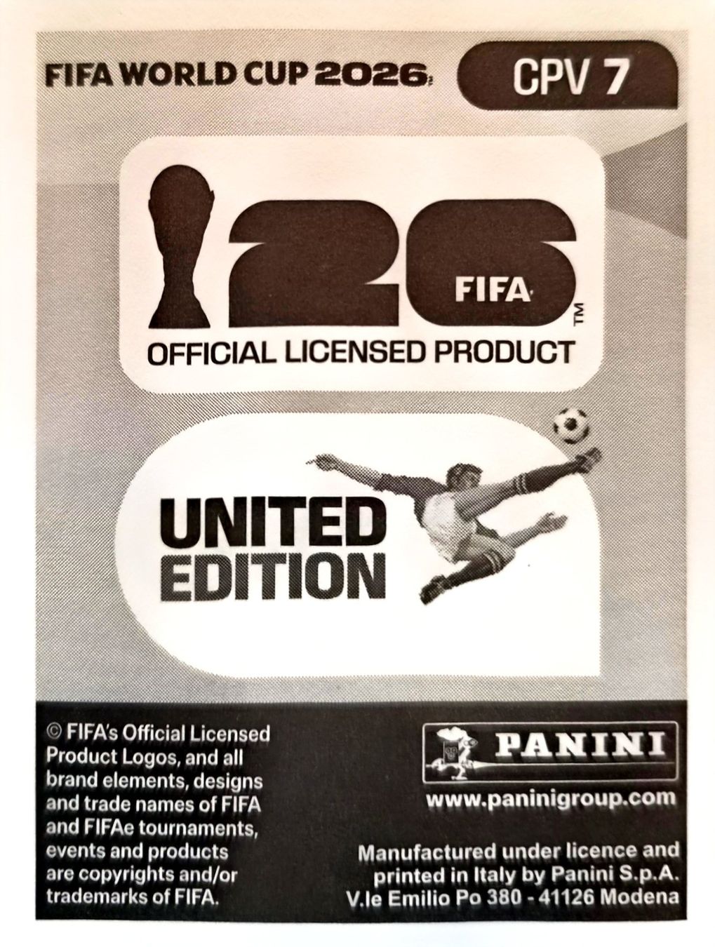Panini Carte collezionabili: Carte FIFA World Cup 2026 CPV 7 – Usato da Clarens venduto da rim_g98y 1