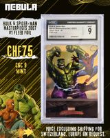 Hulk & Spider-Man – Marvel Masterpieces 2007 #1 (Fleer Foil)