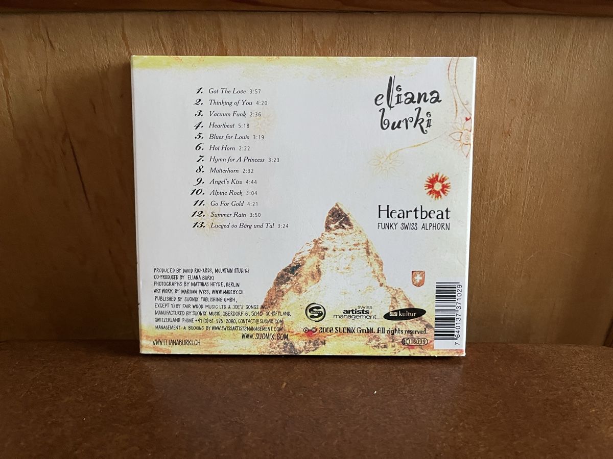 CD: Eliana Burki Heartbeat CD – Usato da Posieux venduto da coutset 1