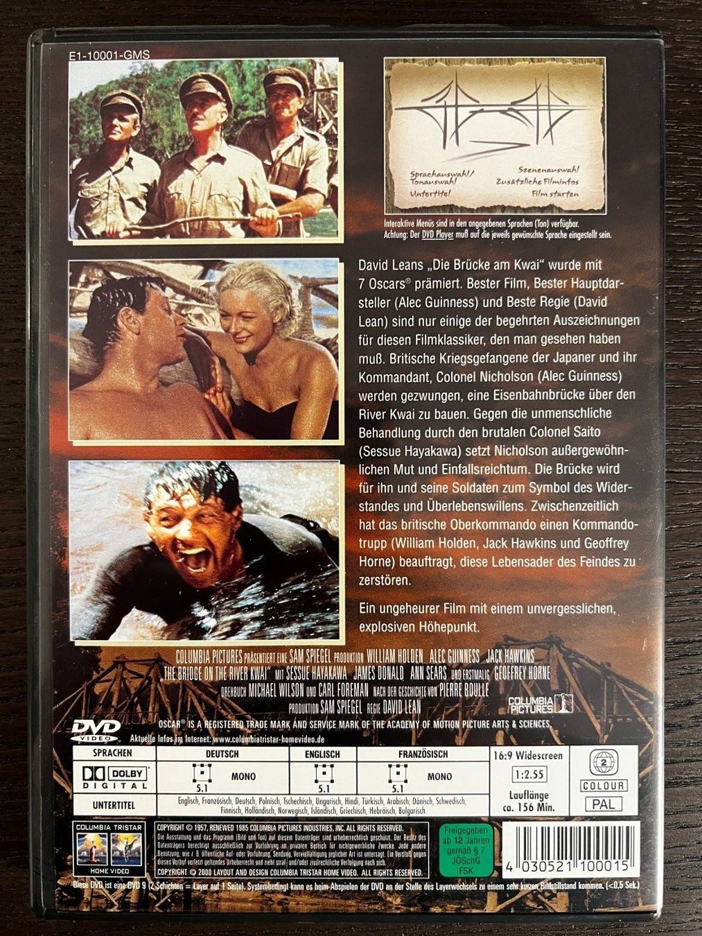Alle DVDs: Die Brücke am Kwai – Gebraucht aus Zürich von FilmFreunde 1