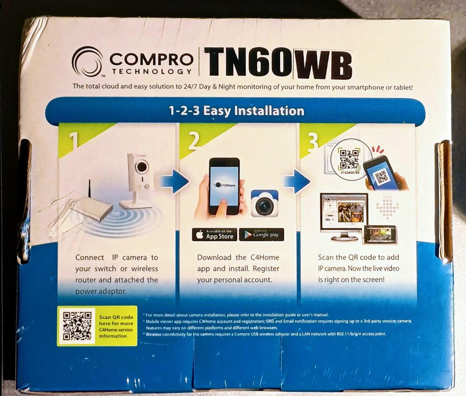 Sistemi d'allarme: 2x COMPRO - TN60WB - Cloud Network Camera - NEU & OVP !!! – Nuovo e nell'imballaggio originale da Zürich venduto da Sashaaa 1