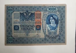 Banknote 1000 Kronen Oesterreich-Ungarn 1902