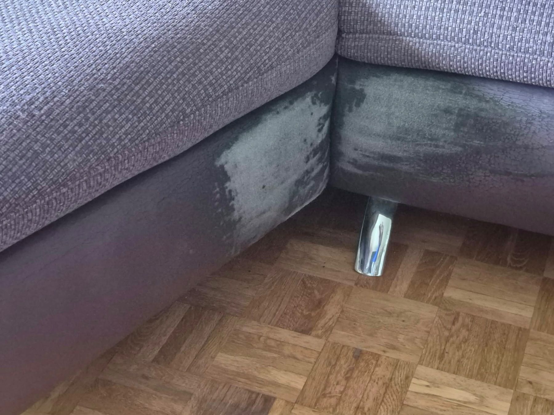 Divani: Ecksofa Leder violett – Usato da Pfäffikon ZH venduto da thf_rqs2 3