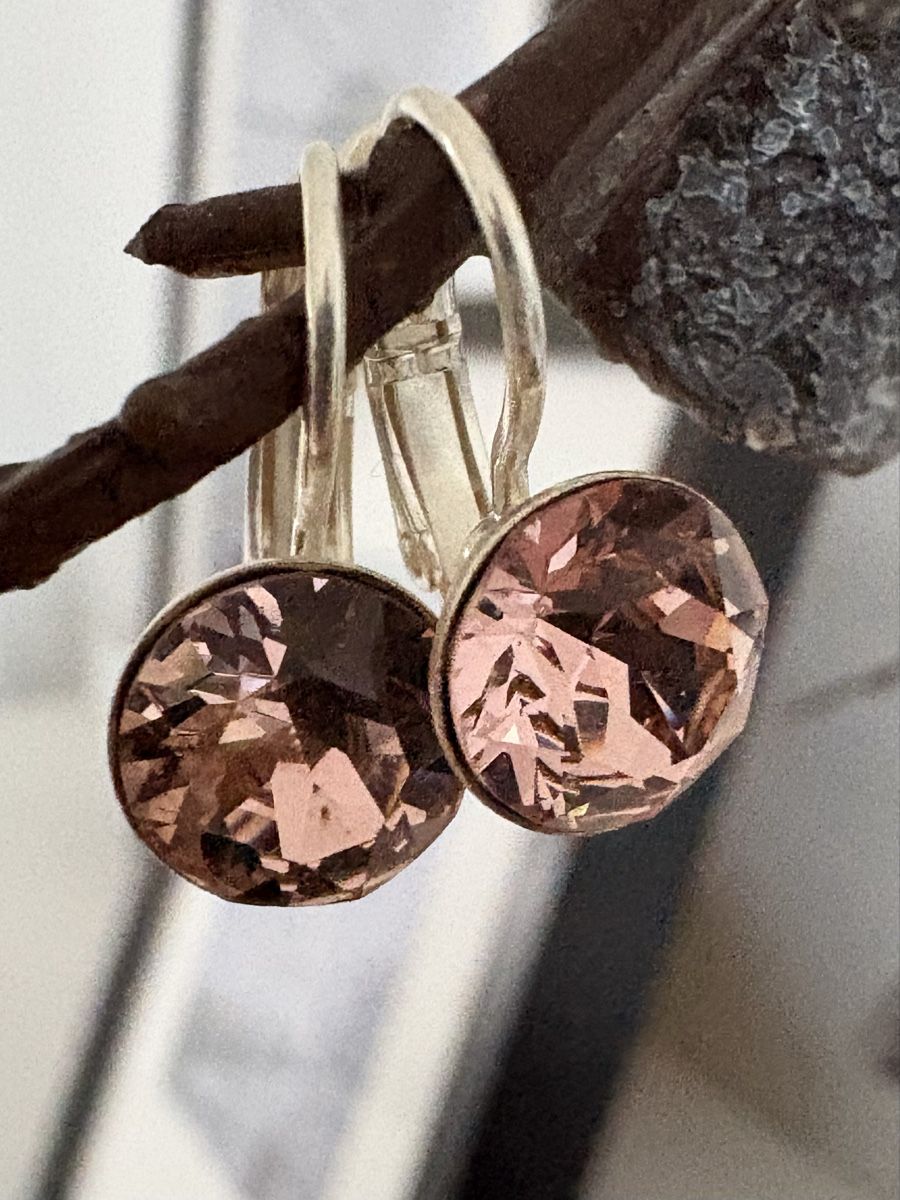 Orecchini pendenti & Orecchini a lobo: Neue, elegante Ohrhänger mit altrosa Schmucksteinen – Nuovo e nell'imballaggio originale da Rothenburg venduto da QueenofShopping1