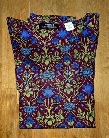 Edle Bluse, Baumwolle, langarm, Gr.40
