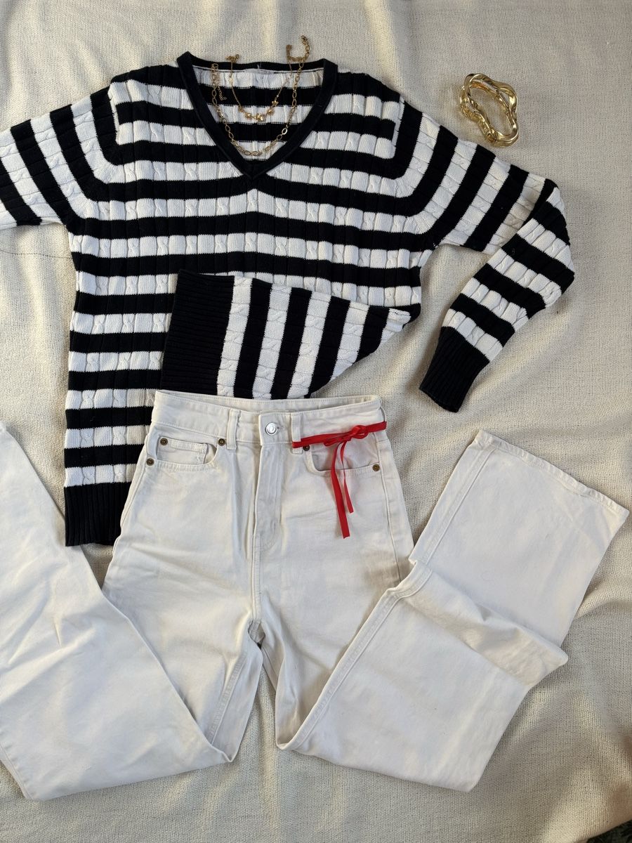 H&M Jeans: jeans blanc H&M, taille 34 – Usato da Tavannes venduto da callie.mcli