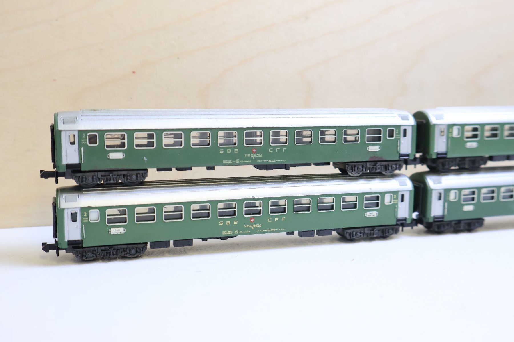 Trix Modellini di ferrovie: Minitrix 6 x SBB Personenwagen - Set – Usato da Winterthur venduto da Monstera 5