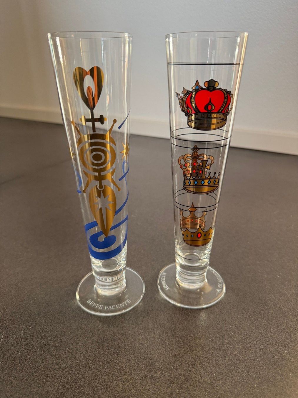Ritzenhoff Bicchieri: Ritzenhoff Biergläser "Stange" 2 x A.OLABUEAGA+BEPPE FACENTE – Usato da Fribourg venduto da tschjoly