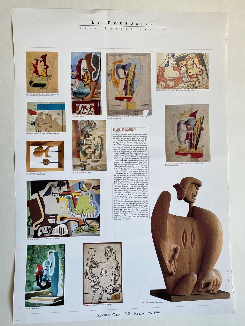 Foto & Immagini: LE CORBUSIER. Grosse Doppelseitige Farb- Poster. 7 Blätter – Usato da Zürich venduto da lesgarcons 3