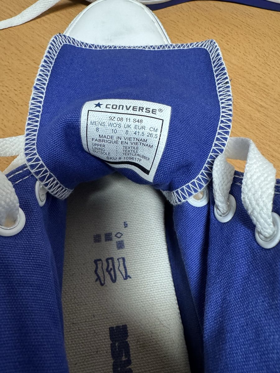 Scarpe da uomo: Converse Chuck Taylor weiss/blau Gr. 41,5 – Usato da Küsnacht ZH venduto da IrischkaB 2