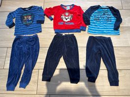 Jungs Pijama Set warm Gr  98, 6 teilig