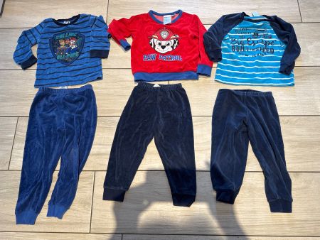 Jungs Pijama Set warm Gr  98, 6 teilig