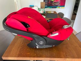 Cybex Cloud Q infant car seat (red) – good used condition
