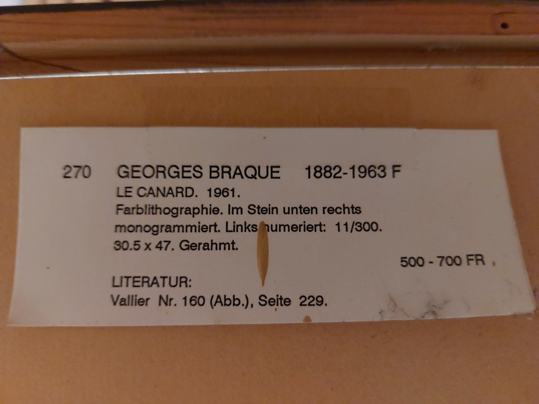 Foto & Immagini: GEORGES BRAQUE - LE CANARD 1961 – Usato da Fürigen venduto da pil_5dm8 1