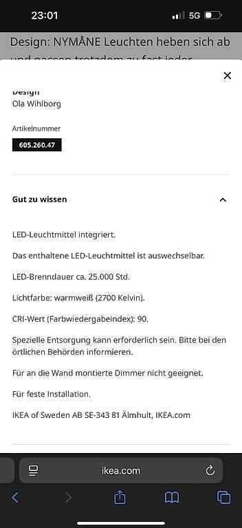 Lampadari & plafoniere: Nymane Deckenlampe – Usato da Oberwangen TG venduto da Samsells 4
