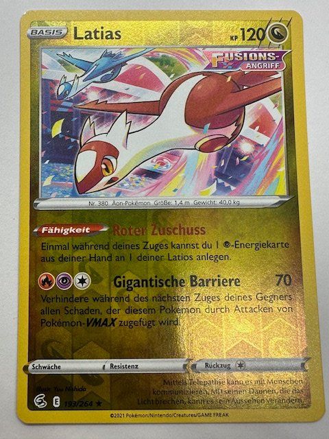 Pokémon Sammelbilder & Trading cards: Latias - Reverse Holo – Neu (gemäss Beschreibung) aus Nussbaumen AG von Pika-Shop