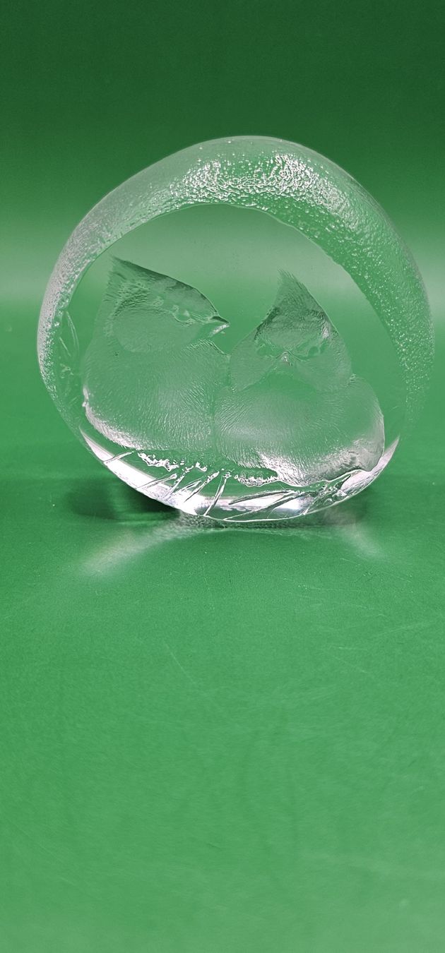 Statuette: Mats Jonasson Vogel Glas Skulptur – Usato da Zürich venduto da Daniela51 2