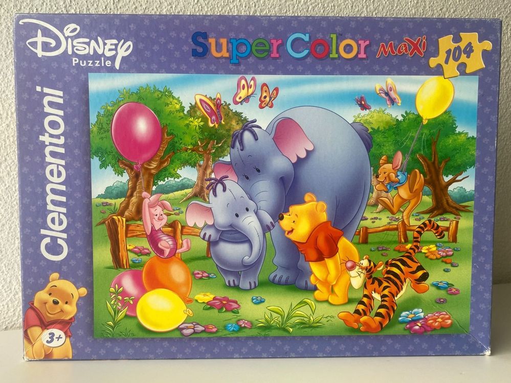 Clementoni Puzzle Super Color Maxi 104 St. "Winnie the Pooh" (Gebraucht ...