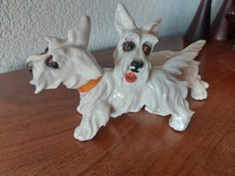 Art Deco Scottish Terrier aus Porzellan