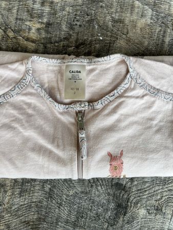 Schlafanzug Calida Alpakamuster Grösse 92/98 rosa