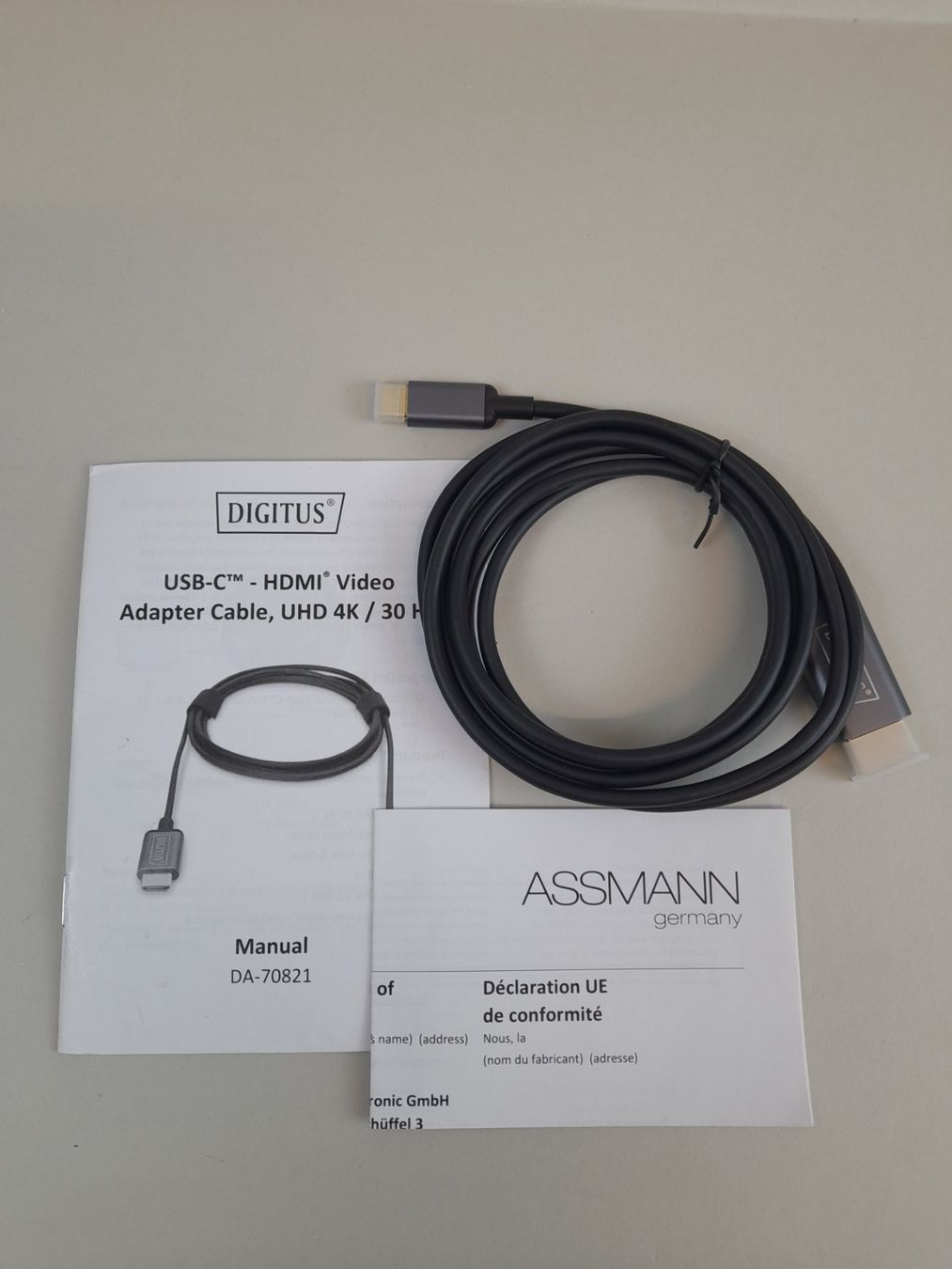 Adattatori: DIGITUS USB-C  HDMI Video Adapterkabel – Nuovo (secondo la descrizione) da Liebefeld venduto da Restwert_Liebefeld