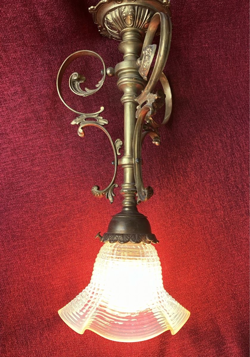 Lampadari & plafoniere: Antik Jugendstil  Deckenlampe mit Opalinglas – Usato da Zürich venduto da otomado 5