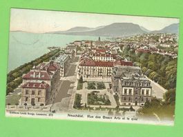 Neuchâtel, Rue des Beaux Arts et le quai