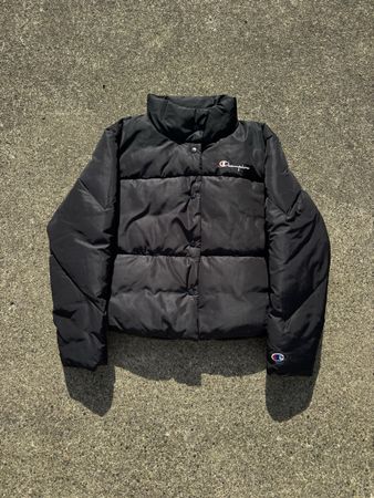 Champion Women’s Black Puffer Winter Jacket Size S