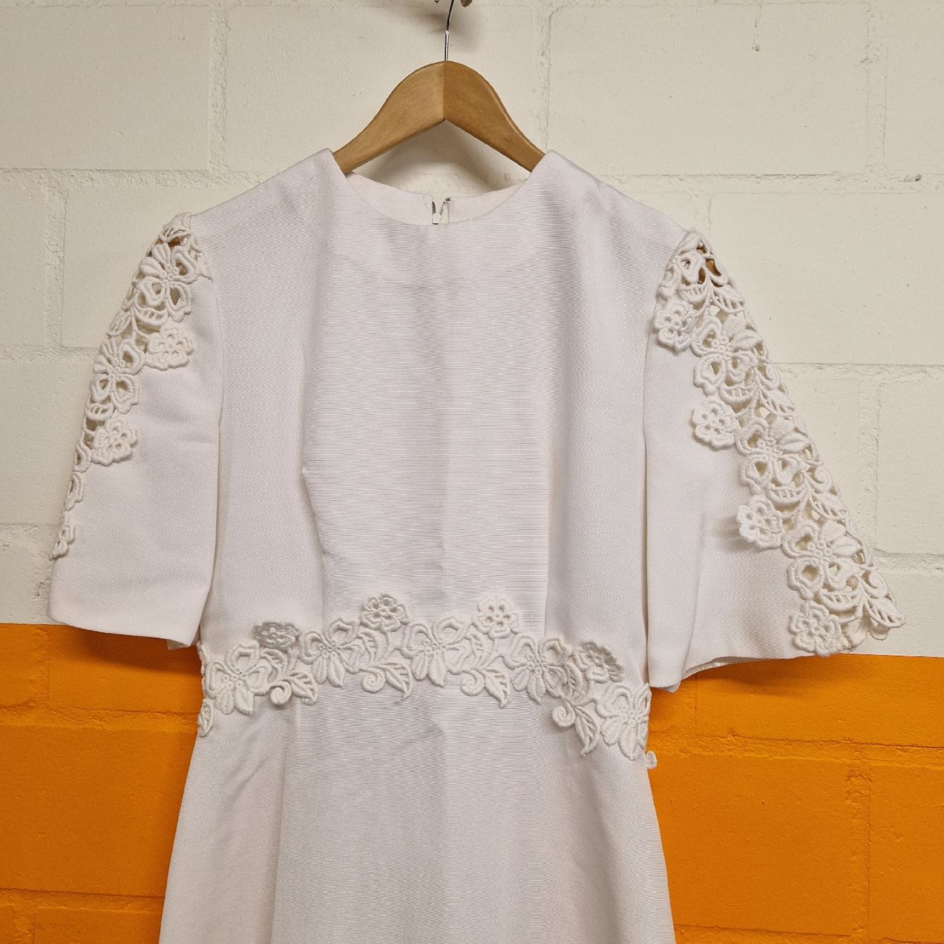 Vestiti: Weisses Hochzeitskleid mit Spitze - Grösse 36/S – Usato da Bern venduto da latrouvaillebern 2