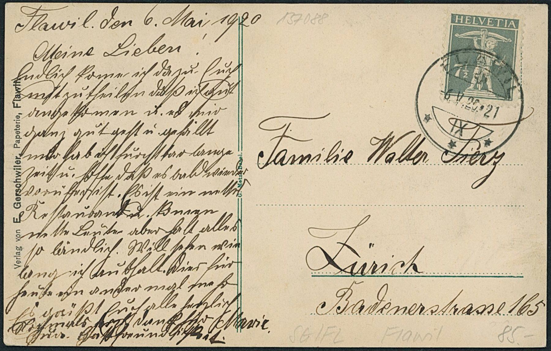 Cartoline postali: AG Lenzburg – Usato da Schindellegi venduto da stationary 1