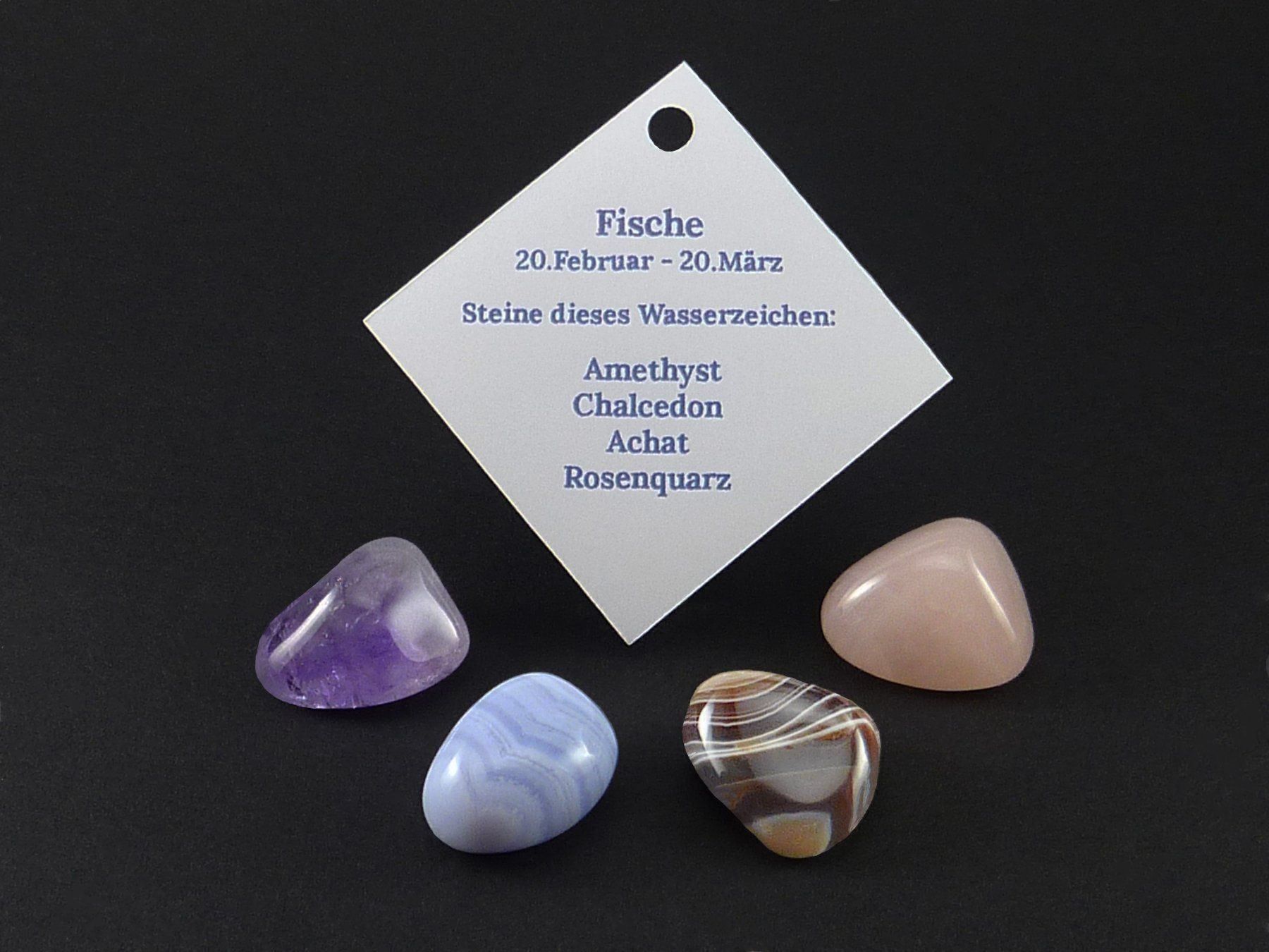 Mineralien & Heilsteine: Sternzeichen Steine Fische/Poisson – Neu und originalverpackt aus Meilen von StoneGarden 1