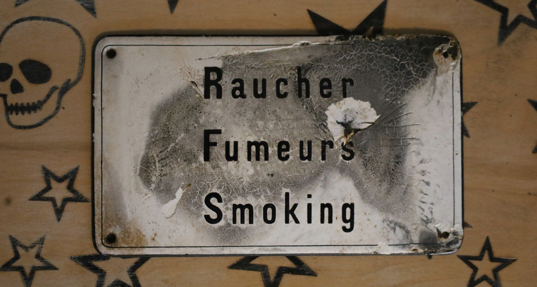 Schilder: Emailschild "Raucher, Fumeurs, Smoking" – Gebraucht aus Birrwil von brandschatz_birrwil 1