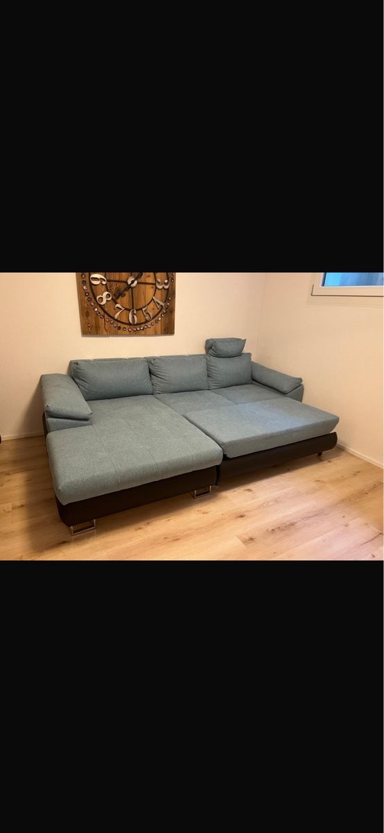 Sofas: Ecksofa mit Bettfunktion und Stauraum 268cm L – Neu (gemäss Beschreibung) aus Hochdorf von amlafy 1