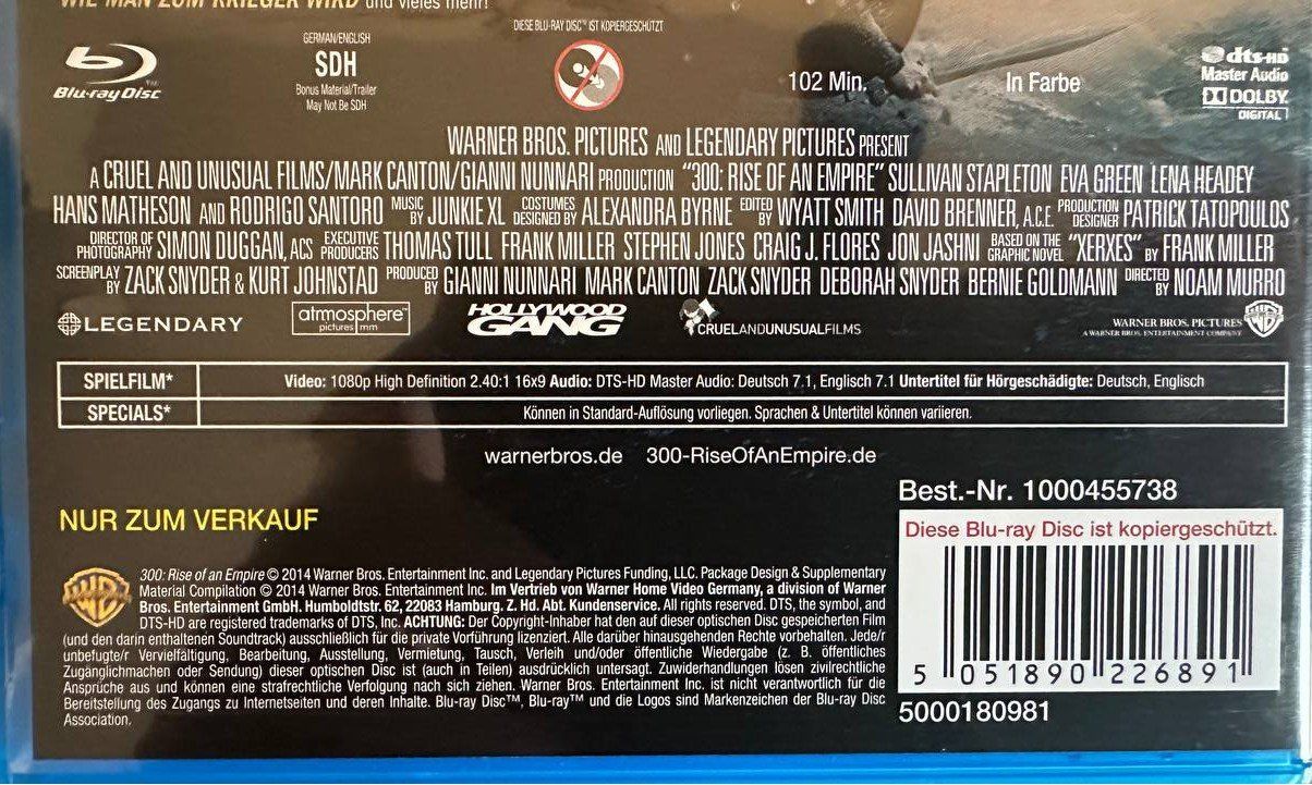 Tutti i DVDs: 300 Blu-ray Triologie - Top Zustand – Usato da Beringen venduto da Mantafisch1 4