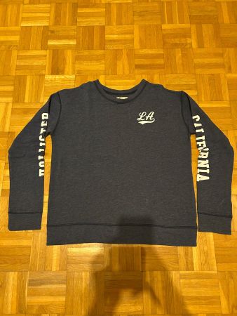 Sweat shirt femme Hollister taille M, bleu