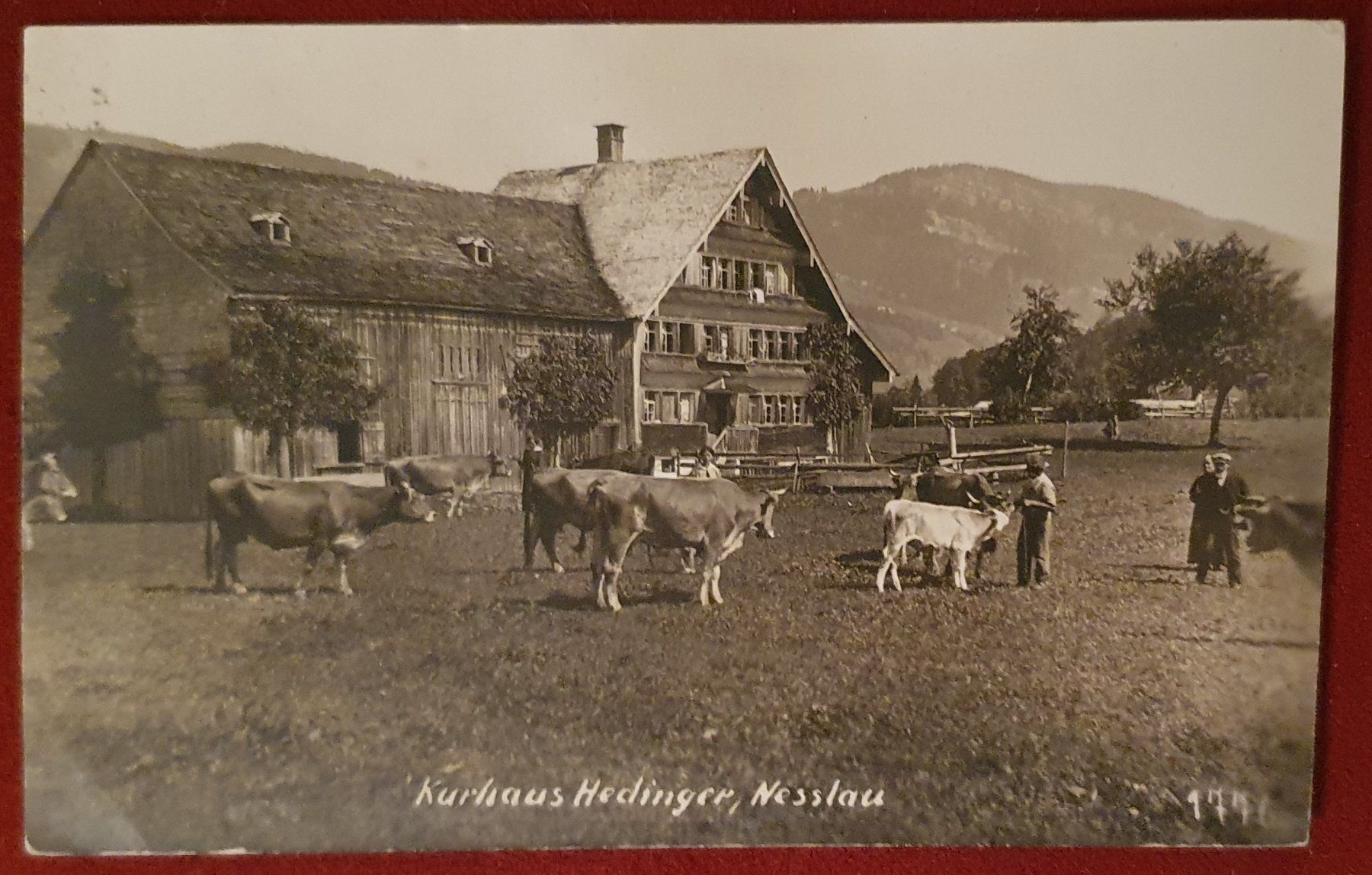 Cartoline postali: Nesslau 1918 - Kurhaus Hedinger – Usato da Kreuzlingen venduto da Rschweiz1