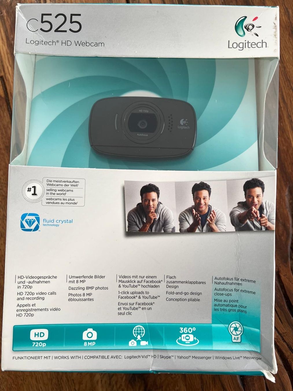 Logitech Webcam: Logitech HD Webcam C525 / Original / Schwarz – Nuovo e nell'imballaggio originale da stäfa venduto da Selina