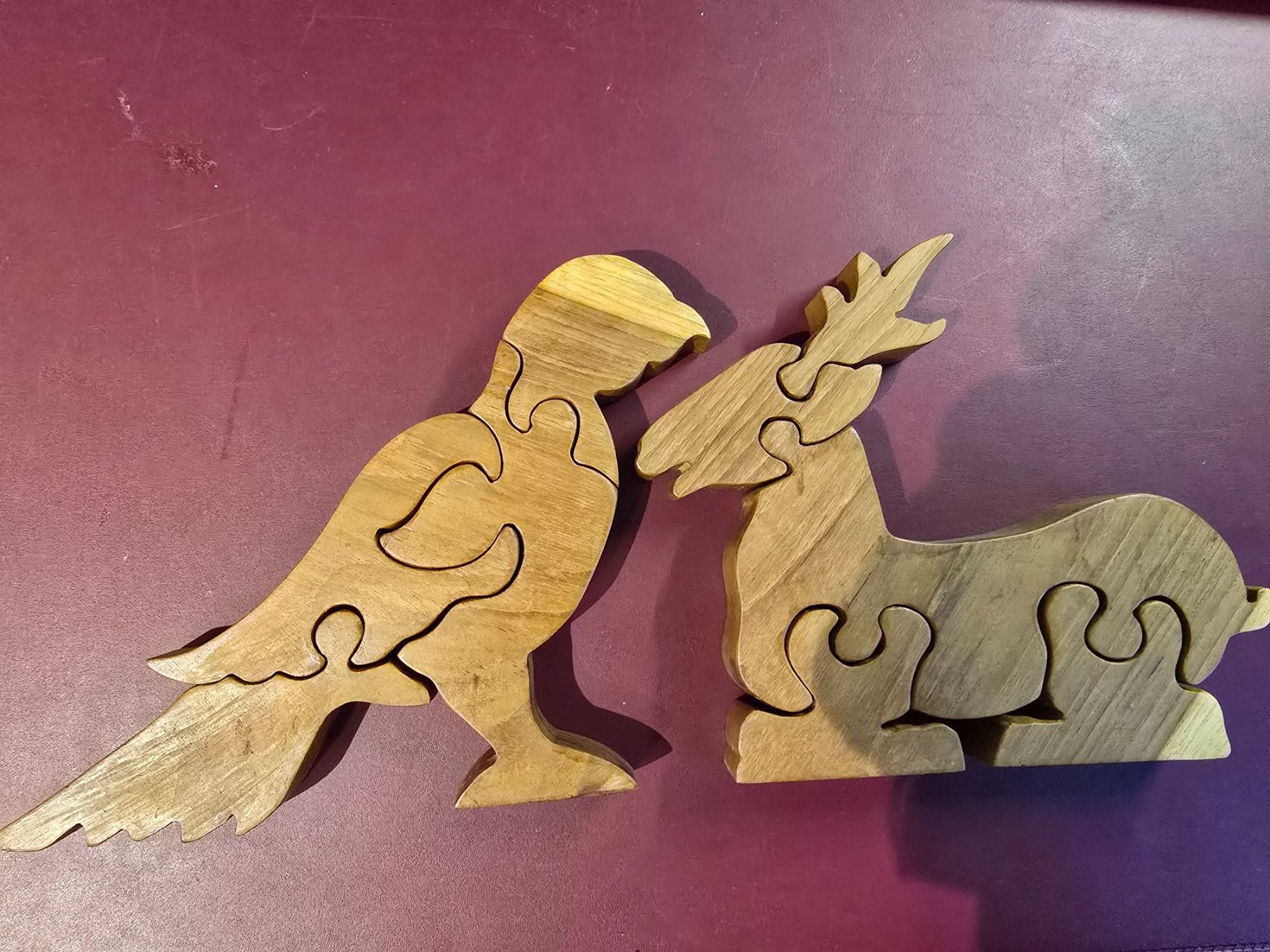 Puzzle: 2 Dekorative Holzpuzzle – Usato da Büttikon AG venduto da Amineah