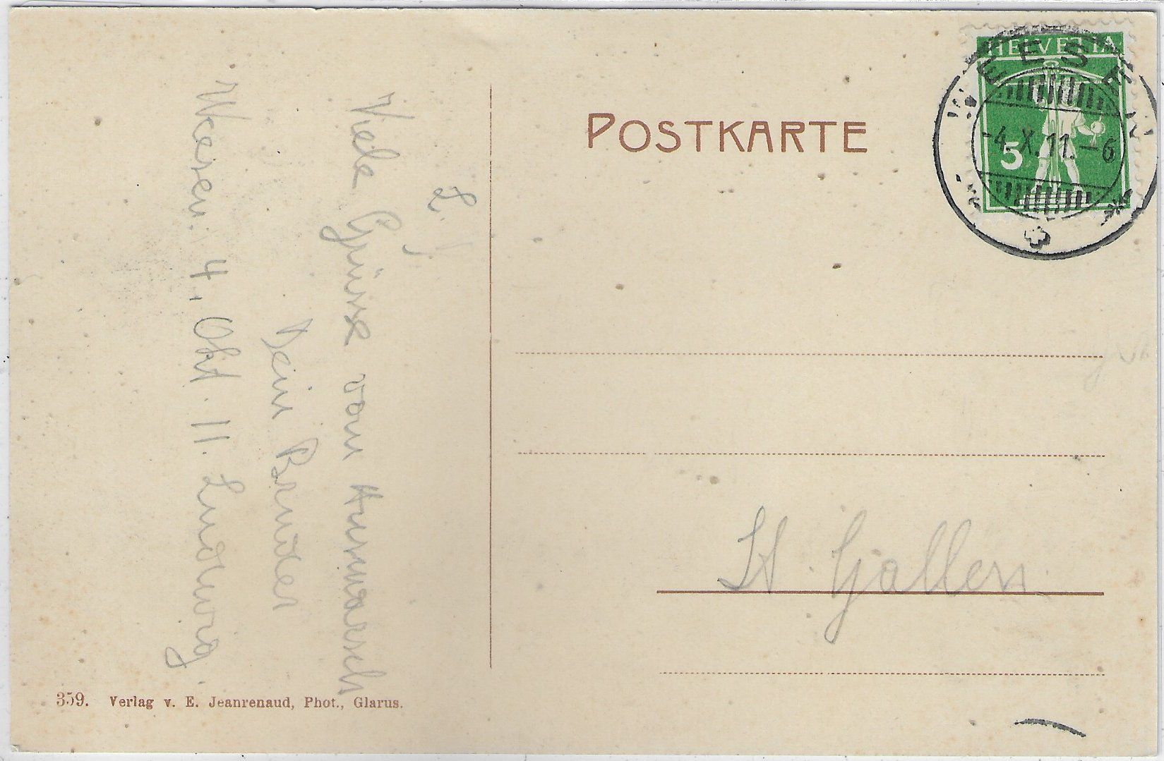 Cartes postales: Weesen - Generalansicht – D'occasion à Ettingen par Kartenplanet 1
