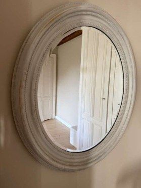 Miroirs: Miroir ovale blanc – D'occasion à Jussy par sal_2xjp