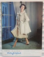 Orig. Werbung 1953 Emba Diadem Victor Goldfarb Pelze