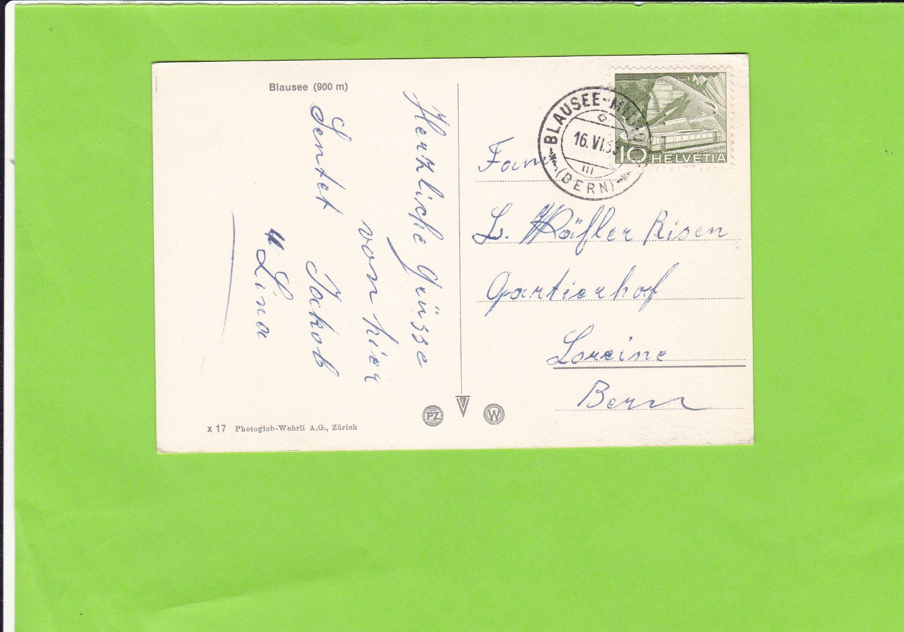 Cartoline postali: Blausee – Usato da St. Peterzell venduto da neckertal 1