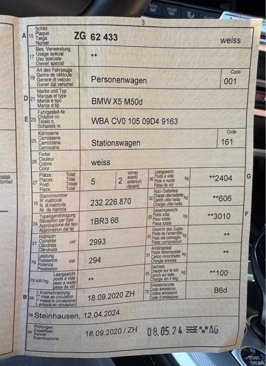 BMW Automobili: BMW X5 M50d – Usato da Rotkreuz venduto da E321 6